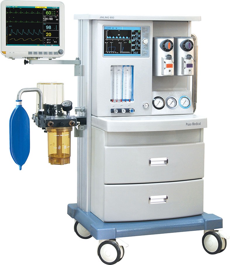 Ventilator with monitor